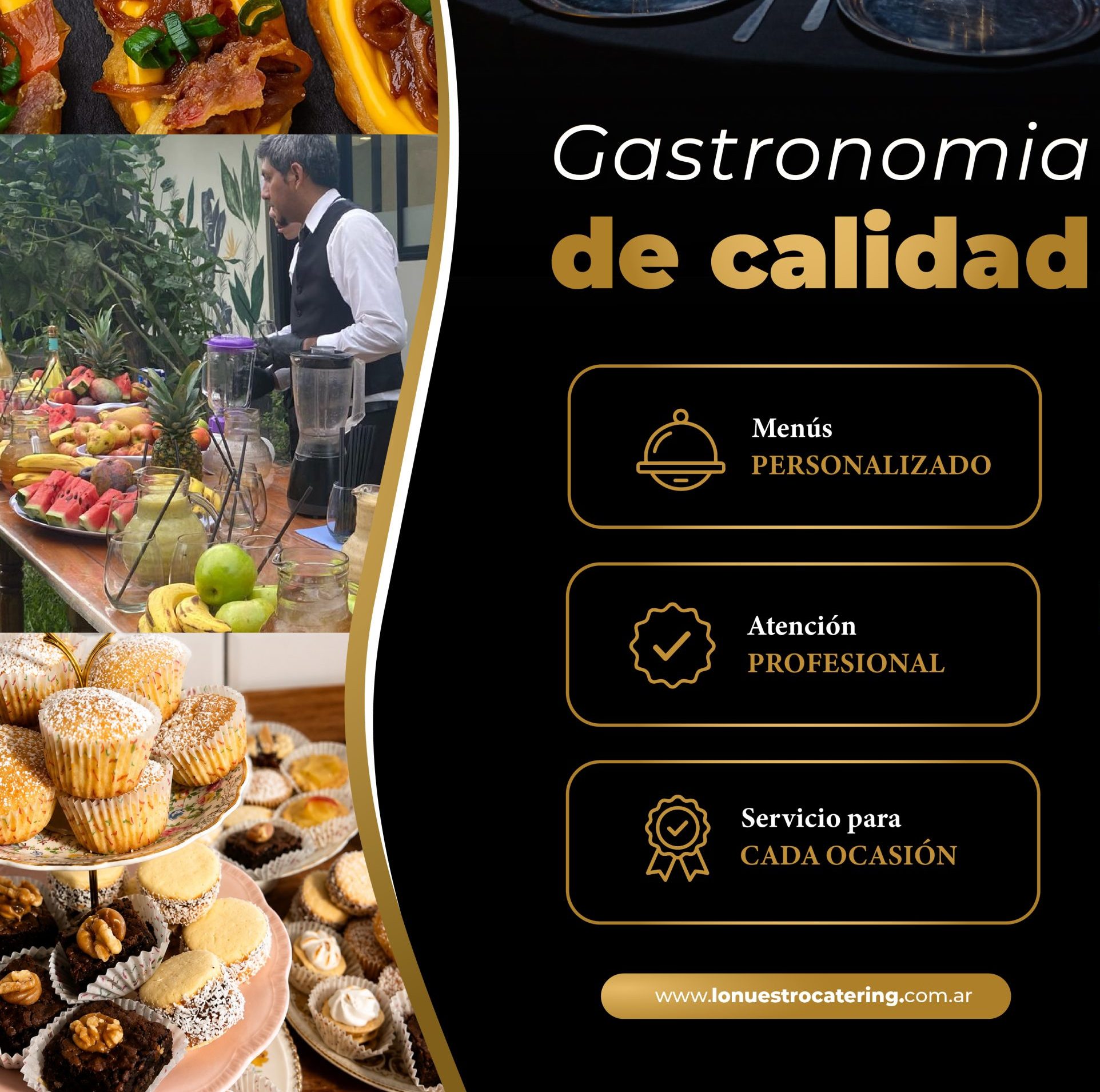 Servicios exclusivos de catering para eventos