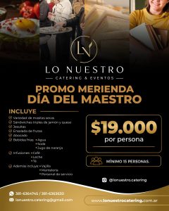 Promo Merienda Día del Maestro