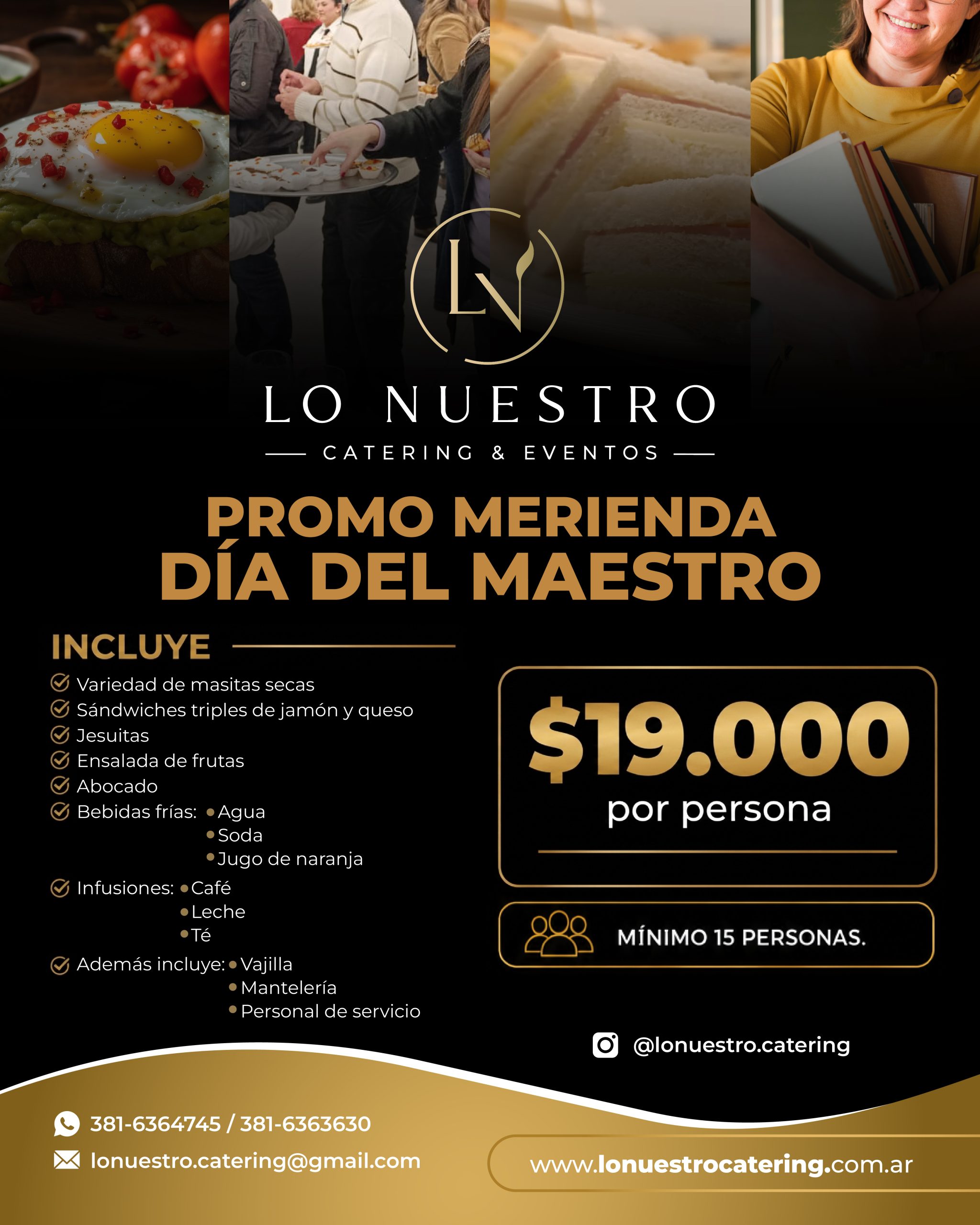 Promo Merienda Día del Maestro
